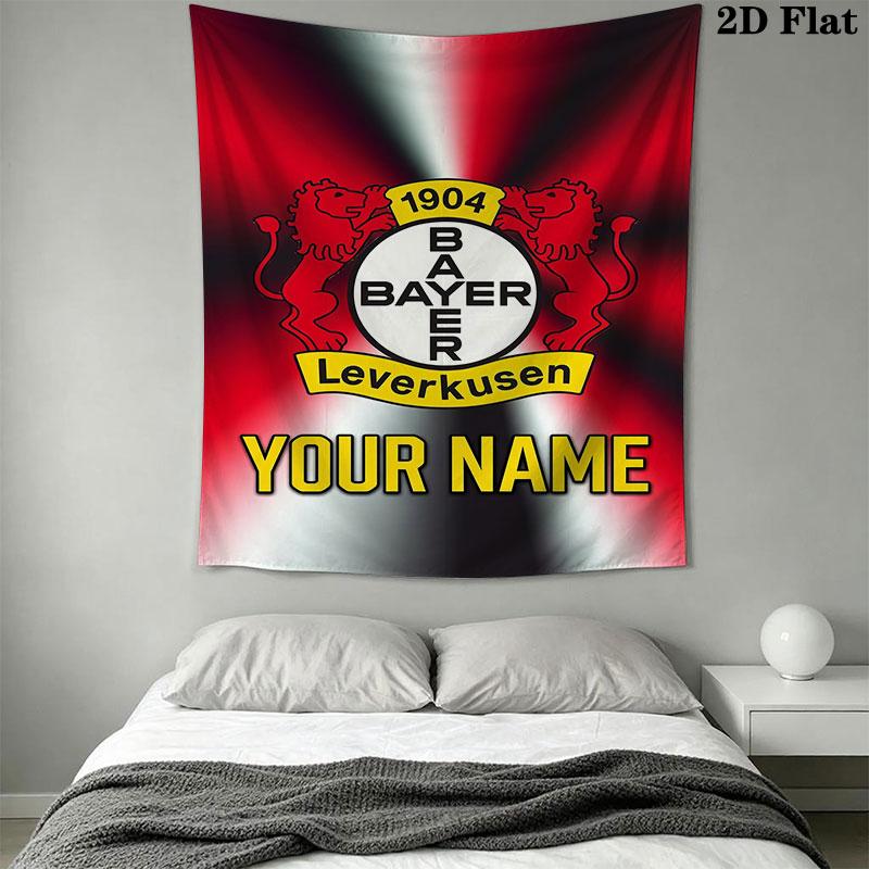 Custom Bayer Leverkusen Wall Hanging Printed Fabric Blanket Decorative Tapestries for Bedroom Living Room Home Decor