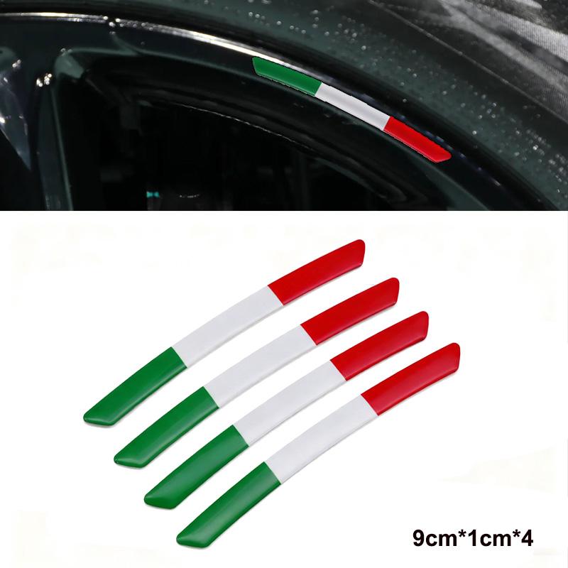 4 PCS Aluminum Decorative Stickers For Car Wheels For Upgrading National Flag Accessories