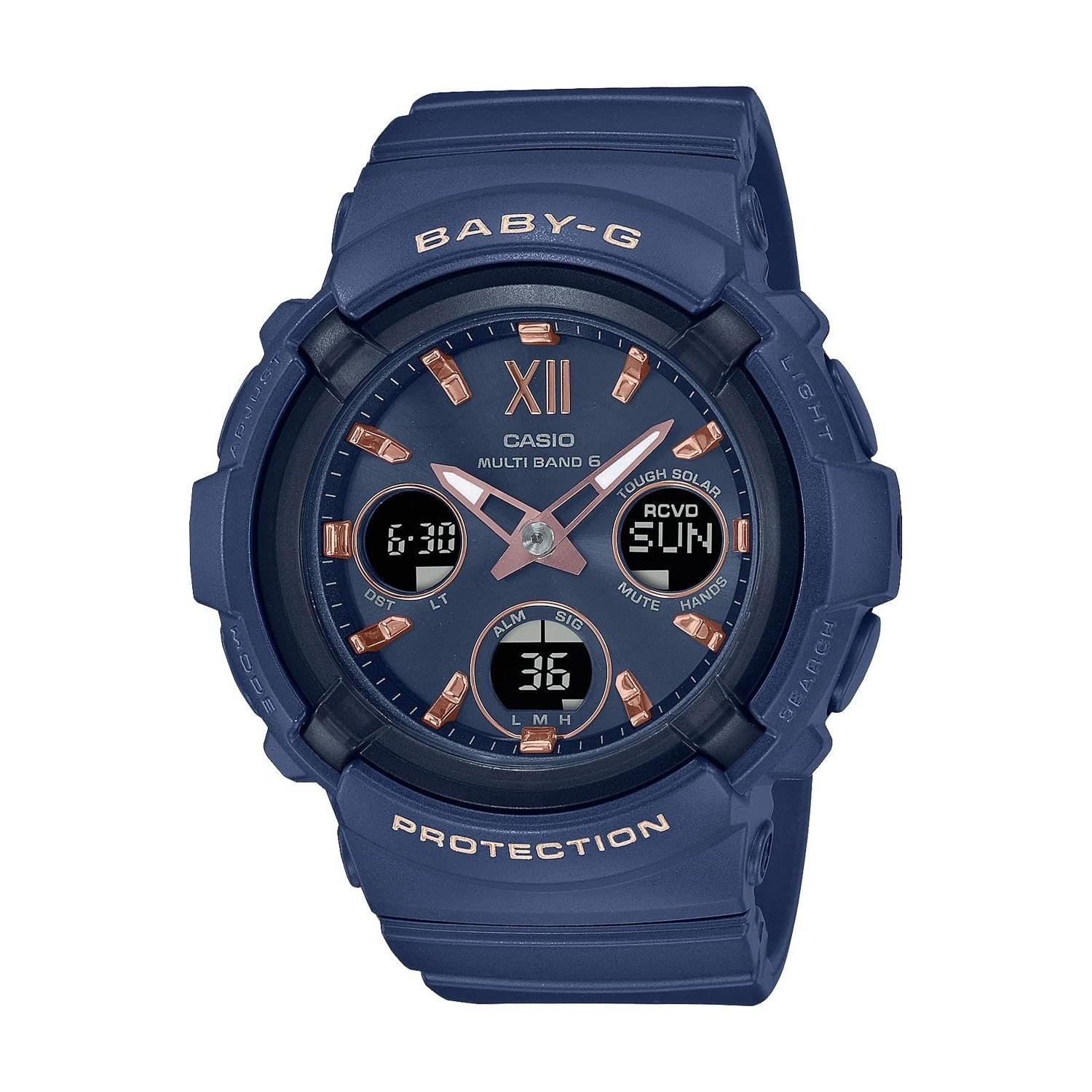 Casio Wristwatch Baby-G Domestic Genuine Product Radio Solar BGA-2800-2AJF Ladies Navy