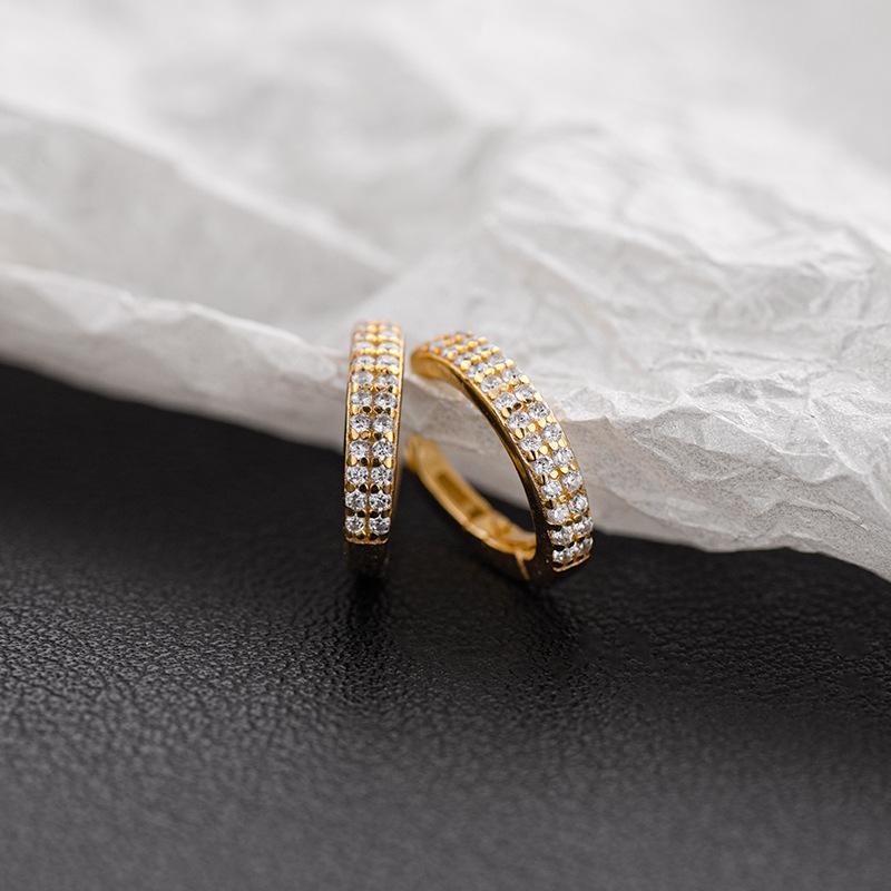 

Banyan Tree S925 Silver Zircon Ear Clip: Elegant, Non-Piercing Earrings for Women S925 Silver