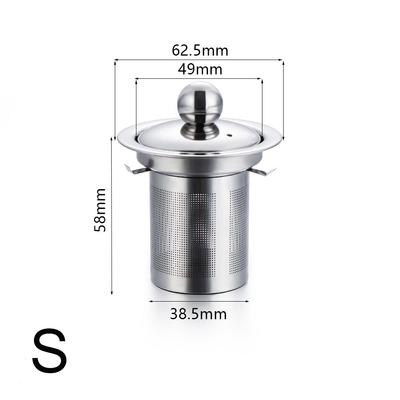 Theepot Herbruikbare Mesh Koffiefilters Deksel Theezeefje Roestvrij staal