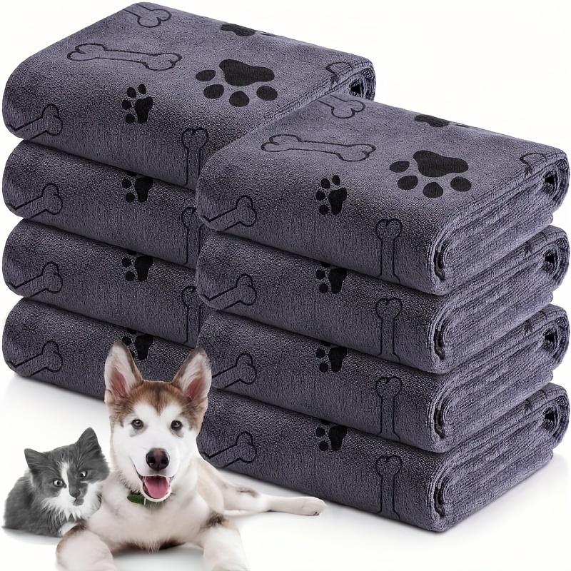 1pc Serviette Microfibre Chien à Séchage Rapide Absorbant Produit de Bain pour Animaux Fibre Serviette de Bain à Séchage Rapide Chiffon d'Essuyage Voiture Fournitures pour Animaux