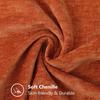 Fall Decorative Cozy Throw Pillow Covers Cases for Couch Sofa Home Decoration Solid Dyed Soft Chenille Fall Orange Cushion Cover