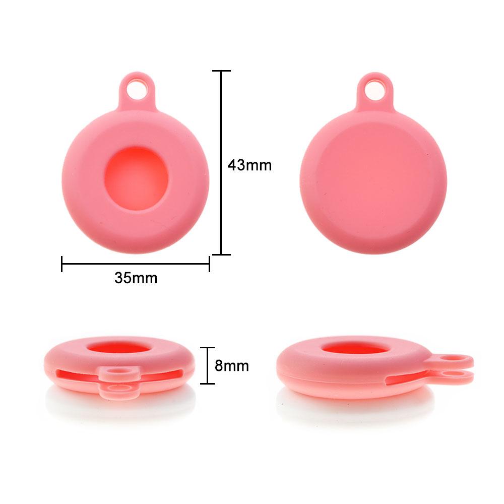 Silicone World 1PC Protective Case For AirTag Soft Silicone Protective Cover For AirTags Keychain Anti-Lost Anti-Scratch Sleeve