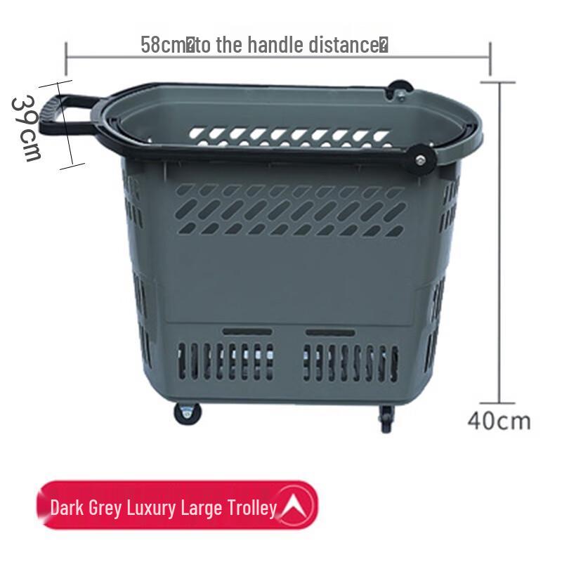 

Rolling Plastic Shopping Basket