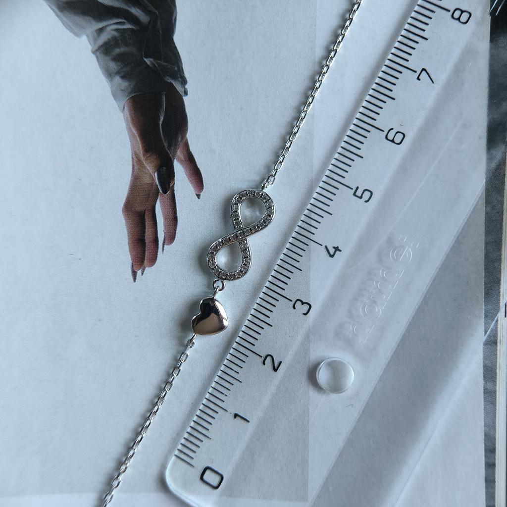 Silberarmband mit Zirkonia, Gewicht des Artikels 2,01 g (2208785)