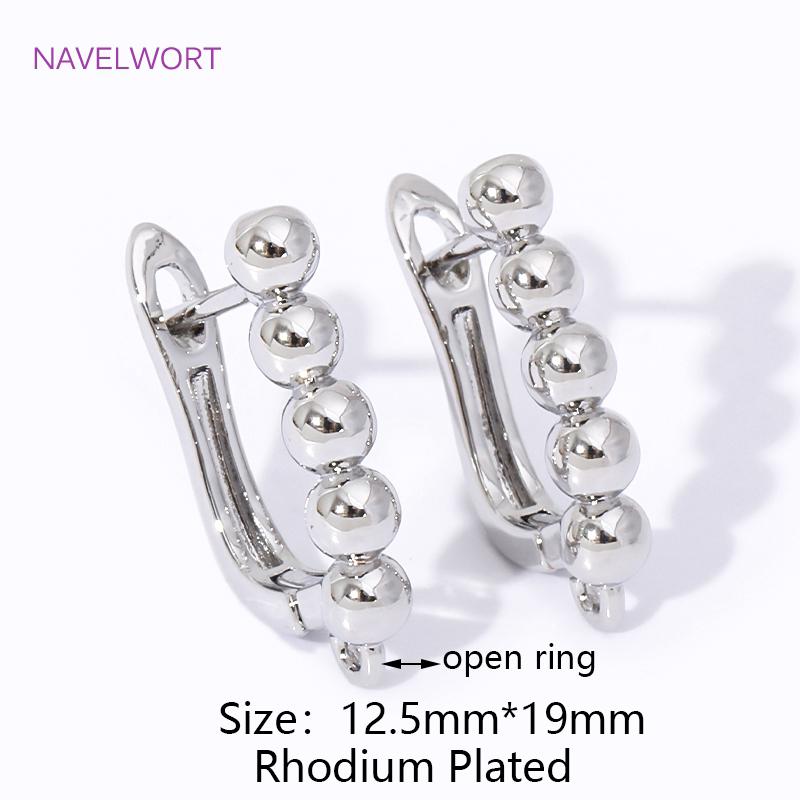 

18K Gold Plated Brass Metal Irregular Earwires Fasteners,Earrings For Luxury Earrings,For Jewelry Making DIY Earring Making 2 pieces
