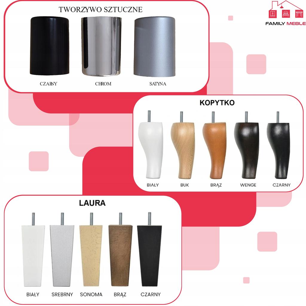 Kanapa sofa Sara Print Duo rozkładana wersalka spania bonell łóżko Family meble