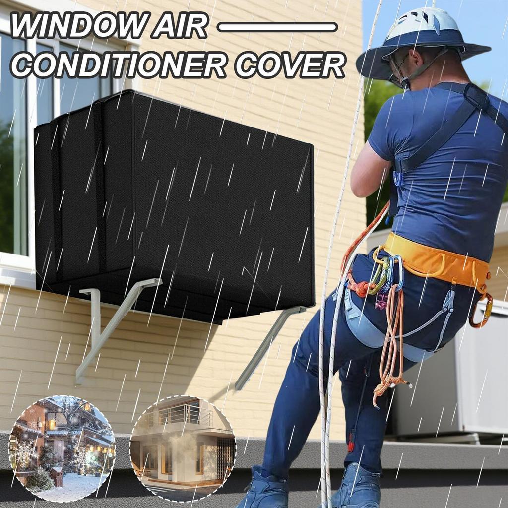 Window Air Conditioner Cover Waterproof Extend Equipment Life Insulation Window Unit Air Conditioner Case Anti-Dust Case