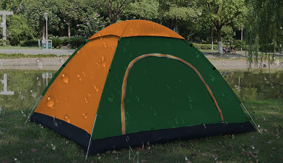 Automatic self-pitching camping tent for 3-4 people