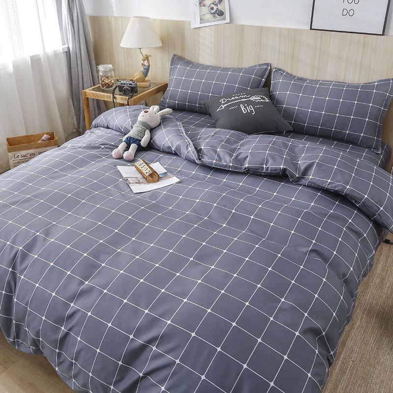 Washed Cotton Skin-Friendly Duvet Cover for Single/Double Bed - Simple & Fresh Design