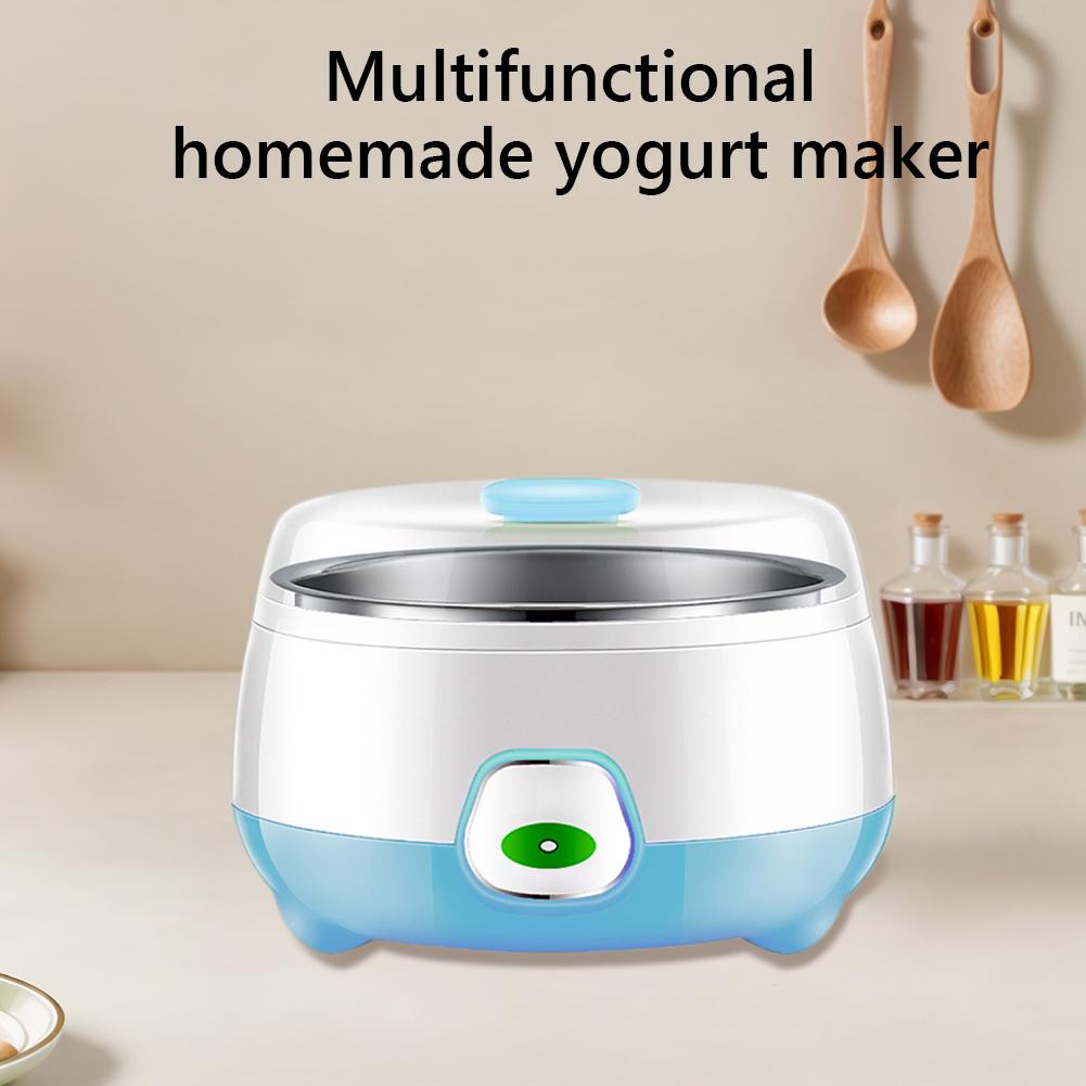 1L Electric Mini Yogurt Maker Multifunctional Household Rice Wine Maker Stainless Steel Natto Fermenting Machine for DIY Yogurt