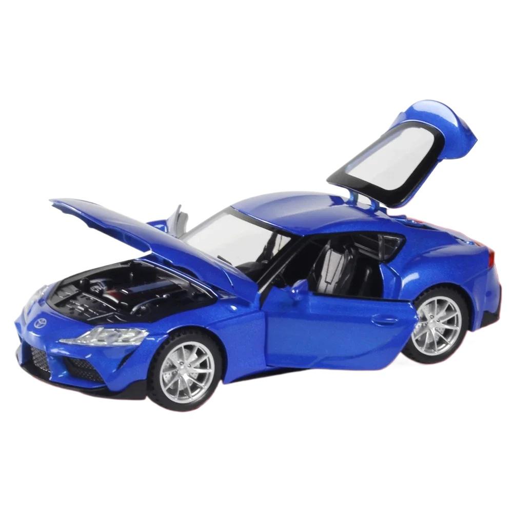 Diecast 1/32 Alloy Model Cars Toys Toyota Supra JDM Miniature Dream Supercar for Children Collectible Gifts Metal Vehicles Boys Hottoys