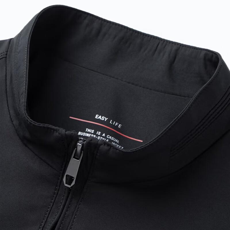 ROMON Men's Spring/Autumn Short Stand-Up Collar Business Jacket