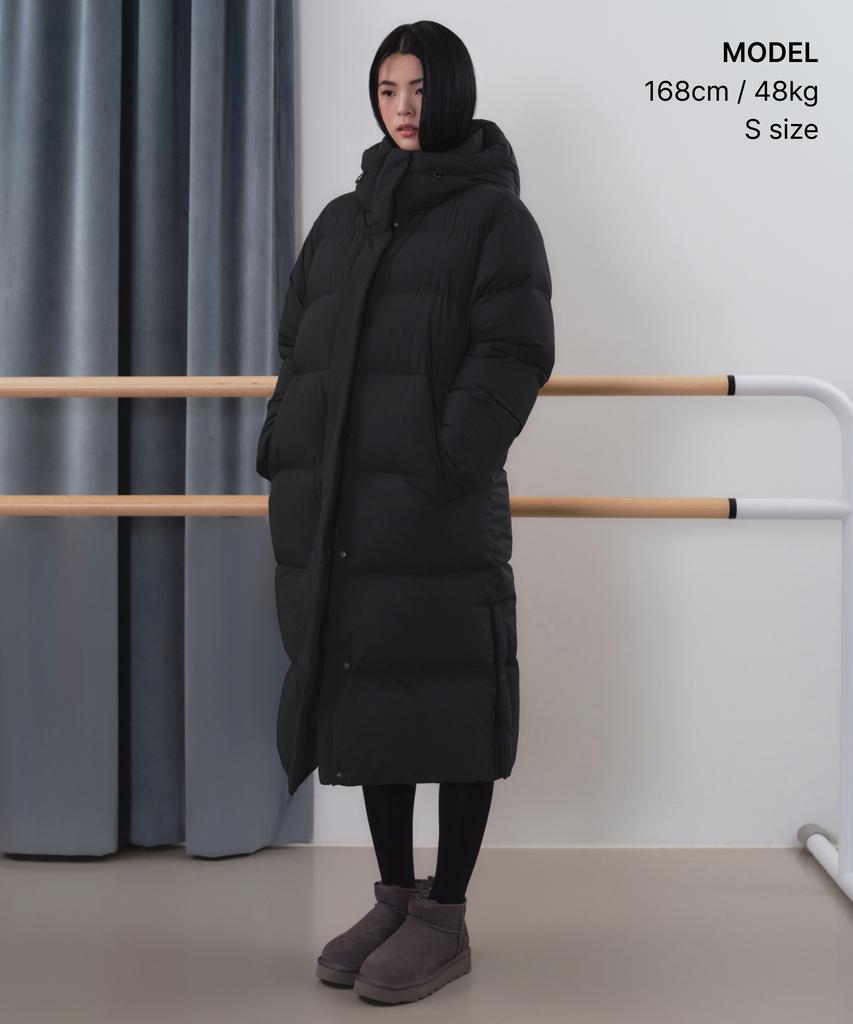 MUSINSA STANDARD WOMAN Women'S Long Down Parka [Black]