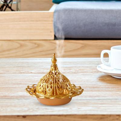 Quemador de metal para decoración del hogar, horno de fragancias, centro de mesa, incensario para oficina, salón de té, yoga