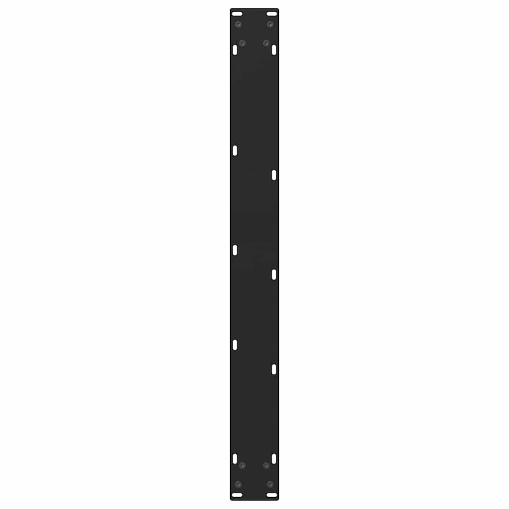 Vidaxl Nogi Do Stolika Kawowego, Czarne, 2 Szt., 80X(72-73) Cm, Stal