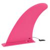 Pinna Tavola da Surf 9 Pollici Staccabile Facile da Infilare in Nylon Pinna Sostitutiva per Tavola da Stand Up Paddle Longboard Rosata