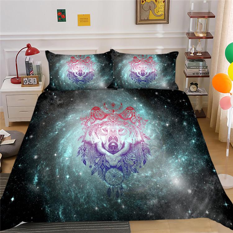 Digital Printing Bedding Three-Piece Polyester Star Animal Series