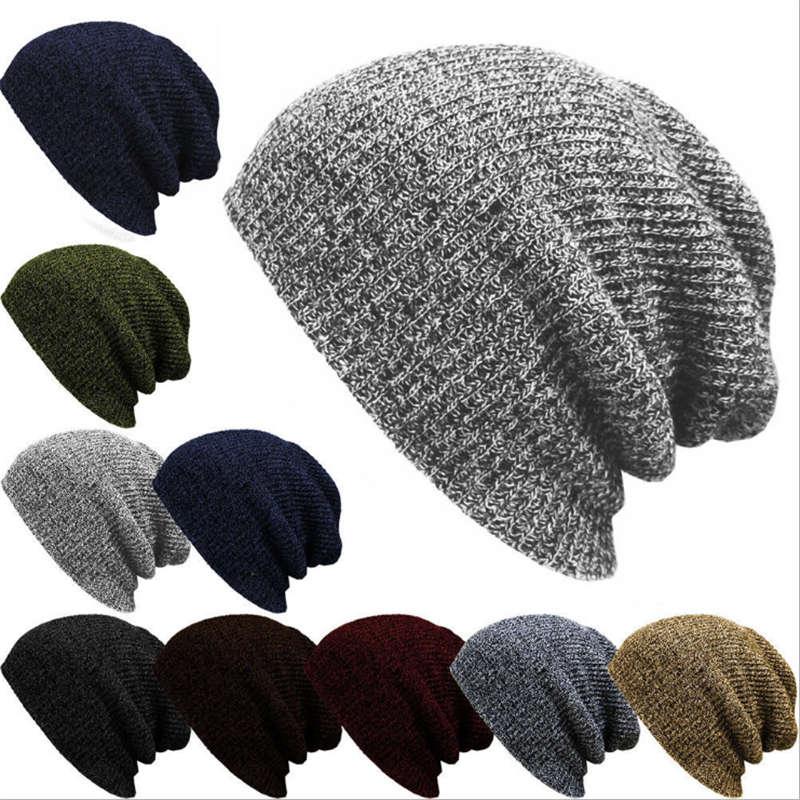 Winter Beanies Knitted Hat Warm Caps Baggy Winter Hats Skullies & Beanies