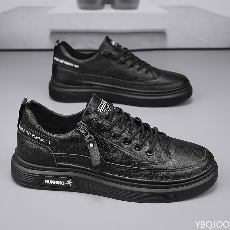 2025 New Summer Lace Up Thick Bottom Casual Flats Solid Color Sneakers  Anti-slip Outdoor Walking Sports Board Shoes