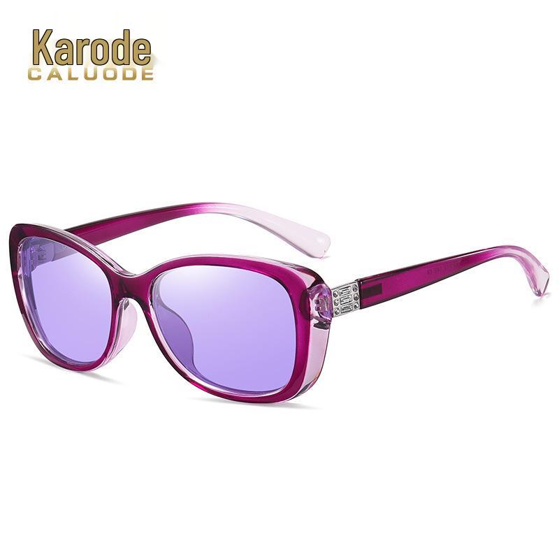 Women's Trendy Polarized Small Frame UV Protection Photochromic Sunglasses 3015