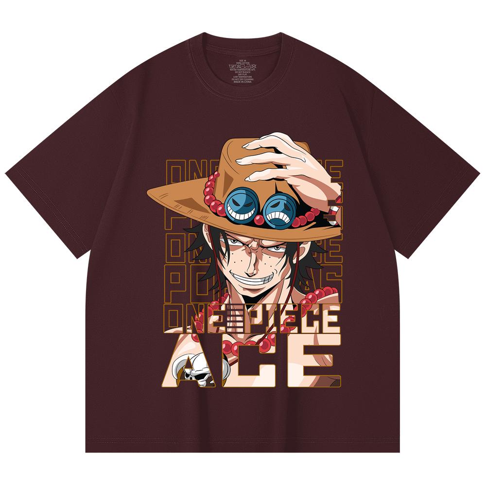 

230 Gsm 100% Cotton One Piece V60 Ace Print Unisex Heavy Cotton T Shirt 2XL