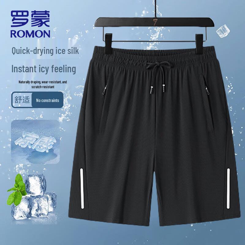 ROMON Men s Ice Silk Quick-Dry Sports Shorts XL