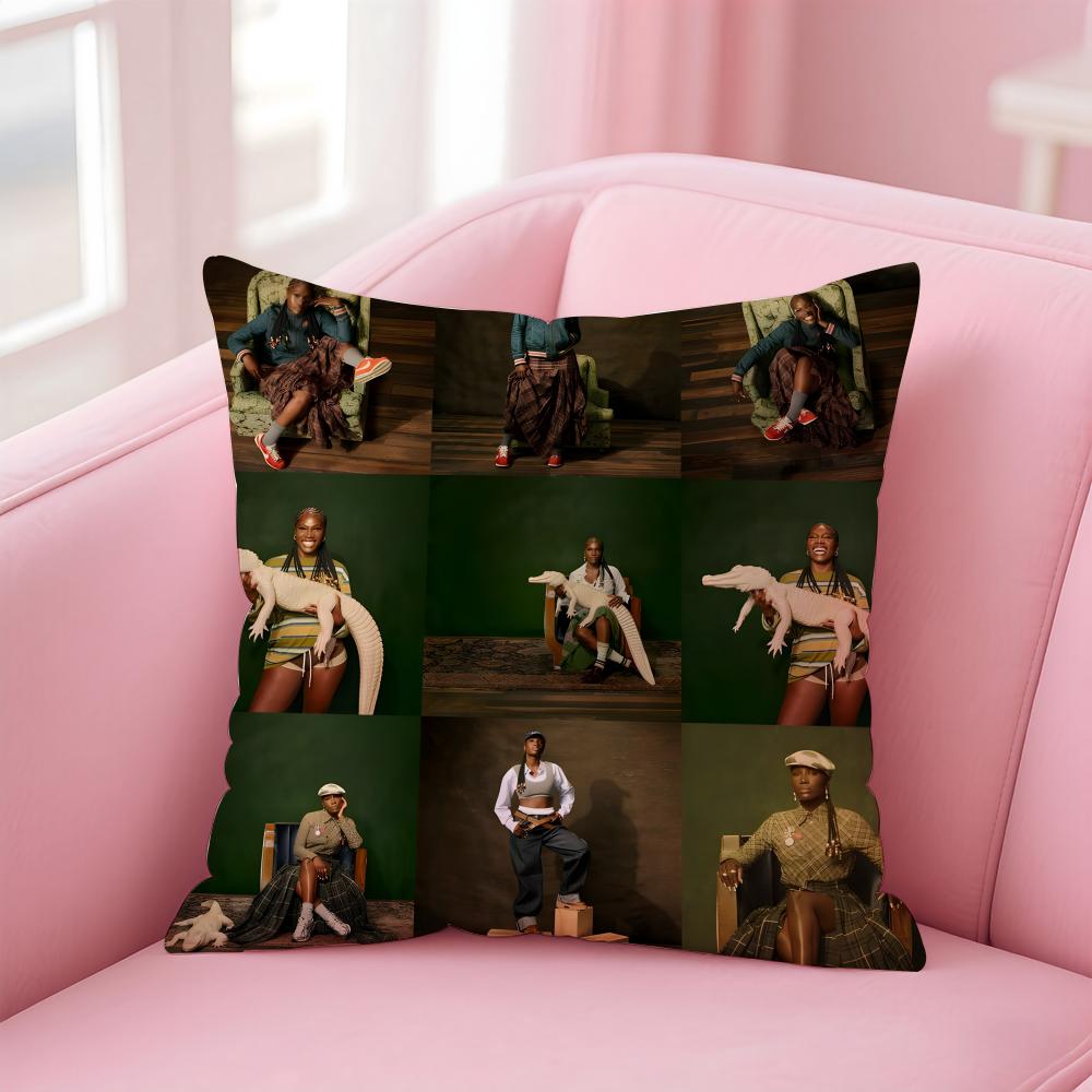 Bold HipHop American Rapperr DDoechii Cushion Cover Pillow Case Soft Skin Friendly Fabric Concealed Zipper 30X30cm