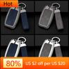 Interior Mouldings Zinc Alloy Leather Car Key Case Cover Shell For Kia Carens Ceed Rio 3 Sportage Optima Sorento Cerato Soul For