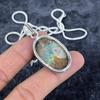 Chrysocolla Gemstone Handmade 925 Sterling Silver Jewelry Pendant 2.01" M-2945