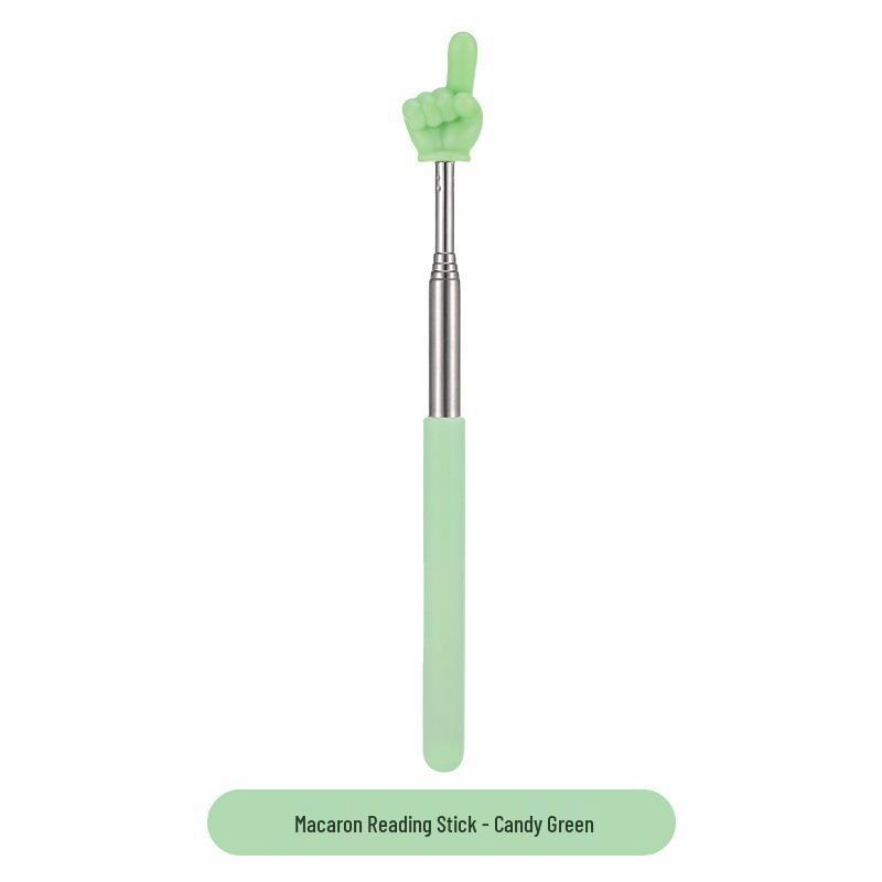 Retractable Finger Pointer and Ruler for Teaching and Reading