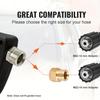Compact High Pressure Foam Cannon Kit with M22-14/15 Adapter & 1/4" Quick Connect, Short Washer Gun for Home/Vehicle Cleaning