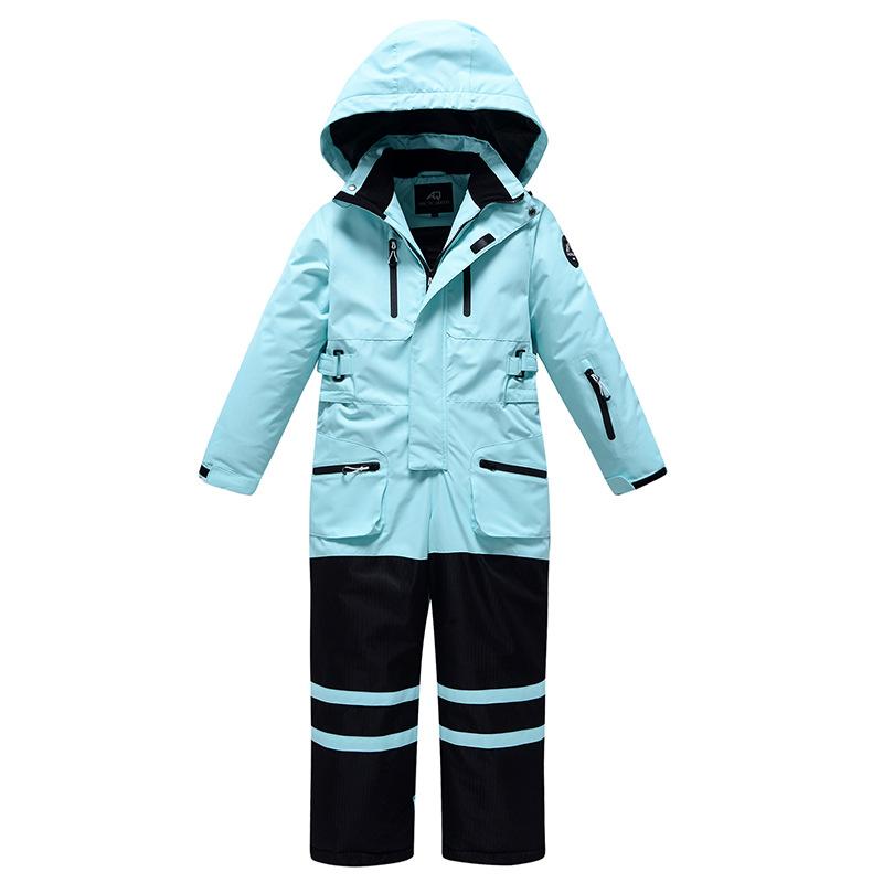 Trajes de esquí para niños y niñas de nuevo estilo Trajes de esquí de una sola pieza cálidos y transpirables