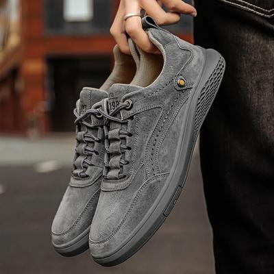 Men Sneakers Shoes Men Shoes Fashion Genuine Leather Loafers Breathable Autumn Lace Up Comfortable Mesh Casual Shoes Outdoor