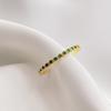 New 925 Sterling Silver Green Zircon Ring Personality Charm Simple Style Woman Ring Party Gift for Friends Exquisite Jewelry