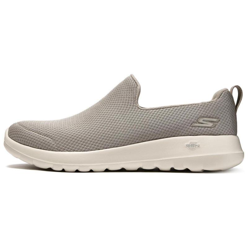 Skechers Men Slip On Mesh Soft Sole Elderly Walking Shoes Taupe 216236-TPE 39.5