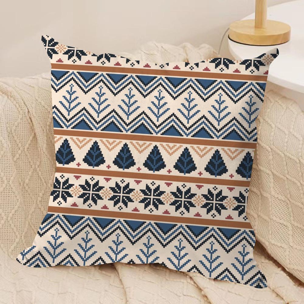 Moroccan Style Cushion Cover Soft Plush Throw Pillow Cover  DoubleSided Printed Cushion Case  Sofa  Home Decor