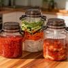 Kitchen Storage Container For Pickle Fermented Foods And Dry Ingredients In Plastic Materials