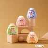 9Pcs Baby Three Flocked Cartoon Gentleman Mini Bean Dolls Cute 4Cm Desktop Ornaments Bag Accessories For Kids  Toys