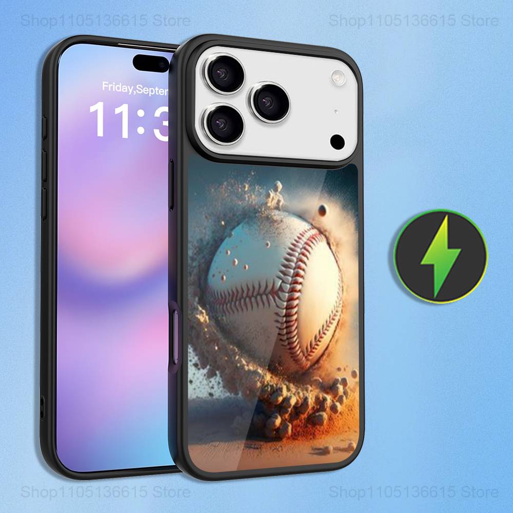 

Sport Baseball Phone Case For iPhone 16,15,17,14,13,12,11,Pro,Max,Plus,Mini,Magsafe,Magnetic Wireless Charging Case iPhone14PRO