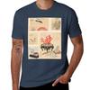 Oldish Vintage Japanese Art Montage Set 5 TShirt Gym Wear Breathable Short Sleeve Tee
