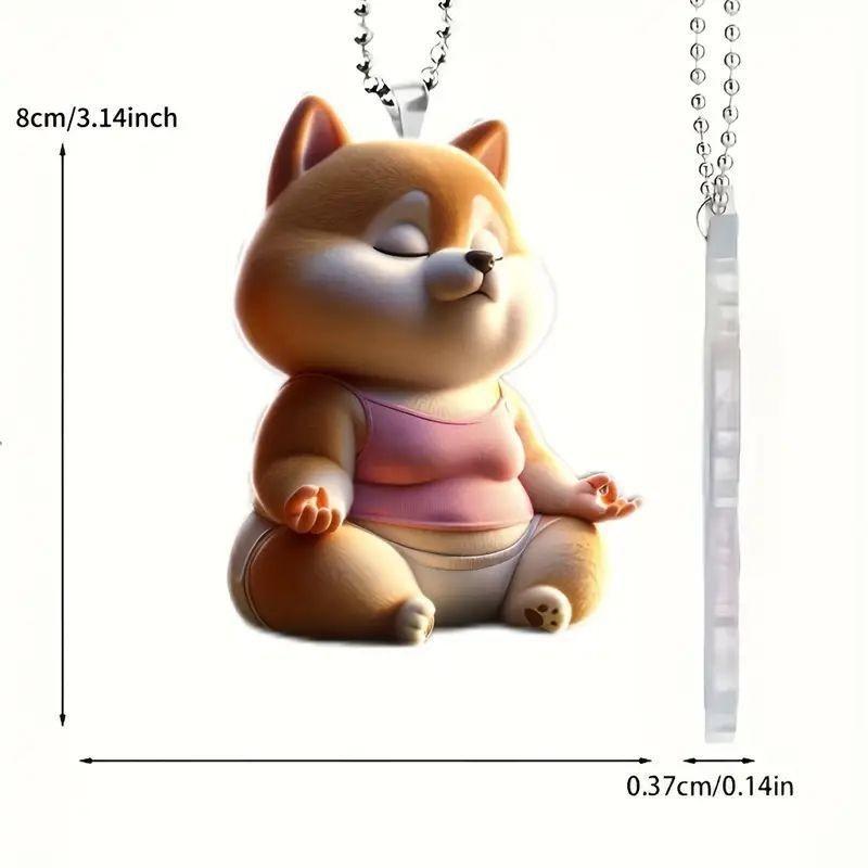 

Очаровательное акриловое подвесное украшение для автомобиля на собачью тематику, забавный декор для стильного автомобильного интерьера, персонажи 79