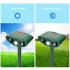 Solar-Powered LED Ultrasonic Animal Repeller with Infrared Induction