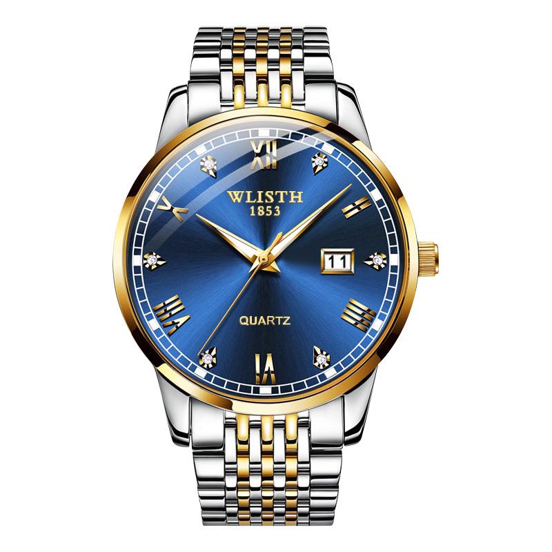 Wolis Men's Waterproof Quartz Stainless Steel Automatic Watch