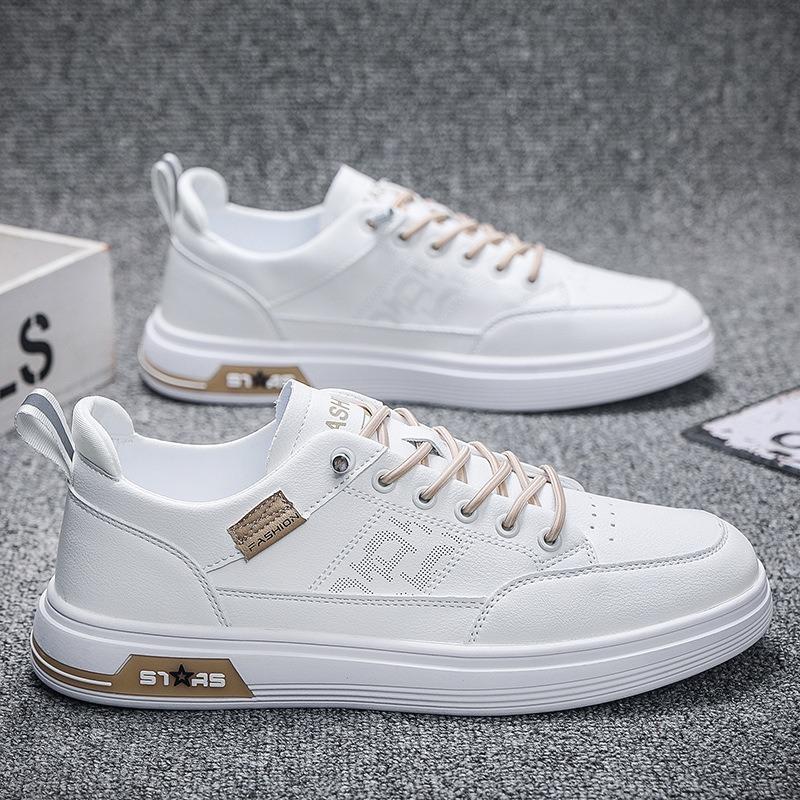 Spring Autumn Men Board Shoes Casual Flats Shoes Outdoor Breathable Jogging Shoes White Male Sneakers Versatile Vulcanized Shoe