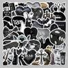 50 Dark Gothic Trendy Waterproof Stickers for Suitcases and Power Banks