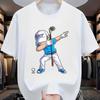 Unisexs Summer 100 Cotton Fashion Sports Leisure Loose Golf Player Pattern Printed Round Neck Short Sleeve Tshirt Top Unisex