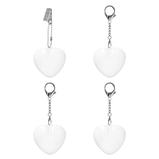 Dokunmatik ve Hareket Sensörlü Kalp Şeklinde Çanta Lambası USB Şarjlı Otomatik LED Işıklı Mini El Feneri Çantalar Cüzdanlar Anahtarlıklar Kompakt Kalp Tasarımı