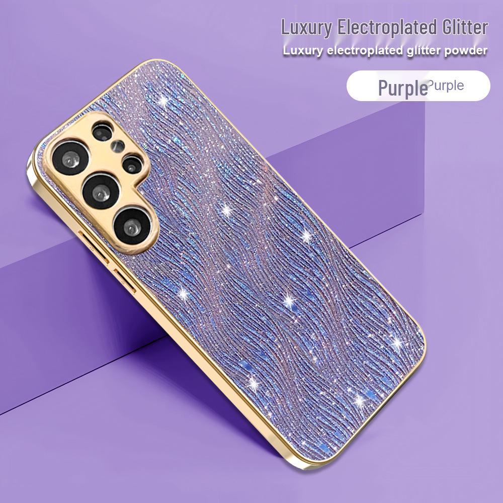 Samsung S25 Edge Water Ripple A26 Case & S24 Ultra Glitter A56 Protective Cover